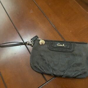 Coach Black Wristlet